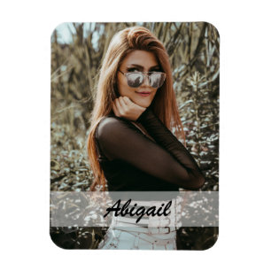 Magnet photo et nom personnalisé