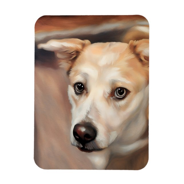 Magnet photo flexible de la belle fille Husky (Vertical)