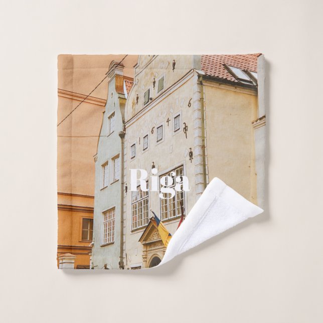 Magnet photo flexible de la ville de Riga (Gant de toilette)