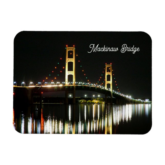 Magnet photo flexible du pont Mackinaw (Horizontal)