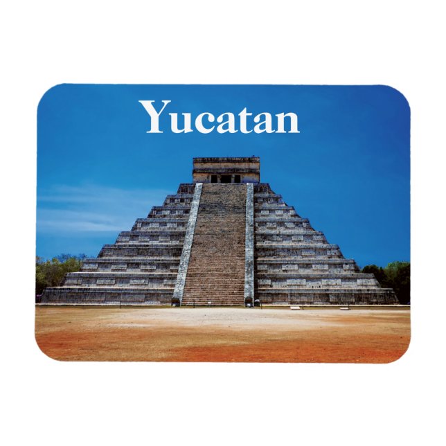 Magnet photo flexible El Castillo Chichen Itza (Horizontal)