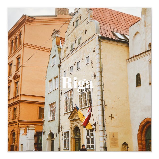 Magnet photo flexible paysage de la ville de Riga (Devant)