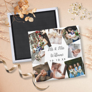 Magnet photo Mariage moderne personnalisé