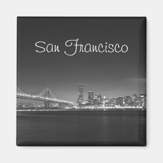 Magnet photo noir blanc de San Francisco Skyline