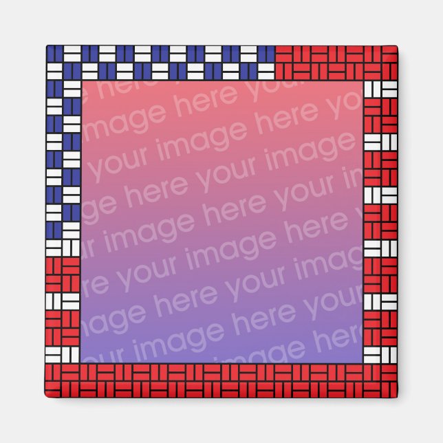 Magnet photo patriotique (Devant)