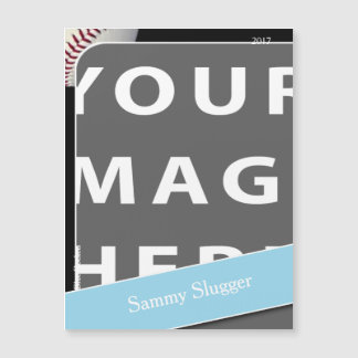 Magnet photo personnalisé de baseball