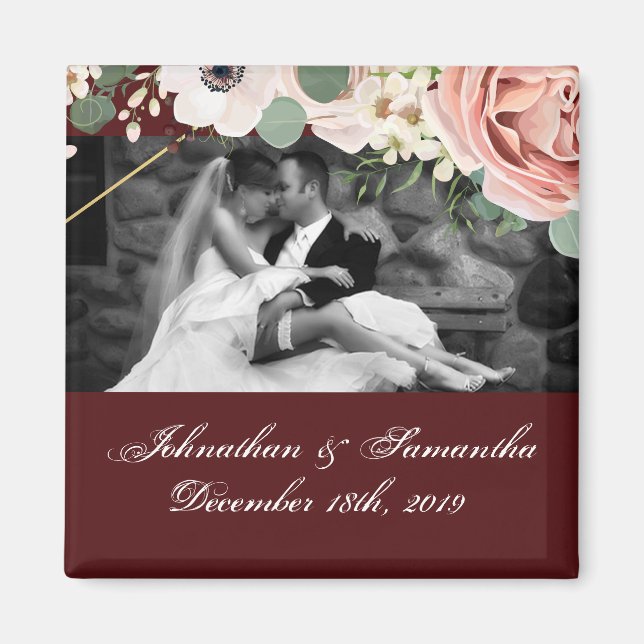 Magnet photo personnalisé Géométrique Vin de jardi (Devant)