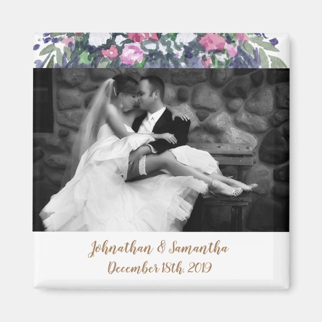 Magnet photo personnalisé Mariage campagnard d'été (Devant)