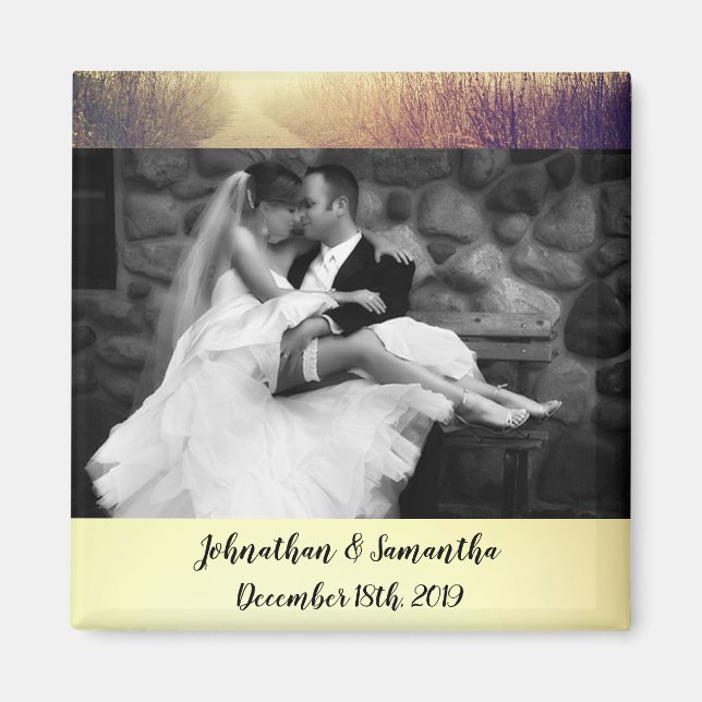 Magnet photo personnalisé promenade Sunrise Pathwa (Devant)