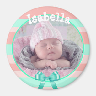 Magnet photo pour bébé, personnalisé avec votre bé