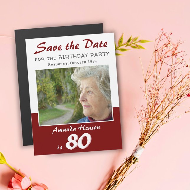 Magnet Photo pour Fêter les 80 Ans (Créateur téléchargé)