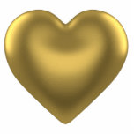 Magnet Photo Sculpture Aimant de c?ur d'or<br><div class="desc">Aimant de sculpture en photo avec une image d'un coeur d'or. Voyez la collection entière d'aimant de Saint-Valentin dans la section de VACANCES.</div>