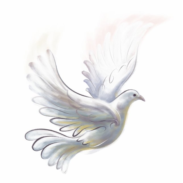 Magnet Photo Sculpture Aimant de colombe (Devant)