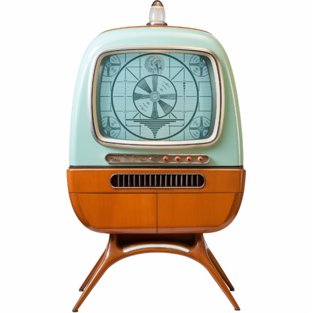 Magnet Photo Sculpture Aimant de sculpture photo TV rétro-futuriste (Devant)