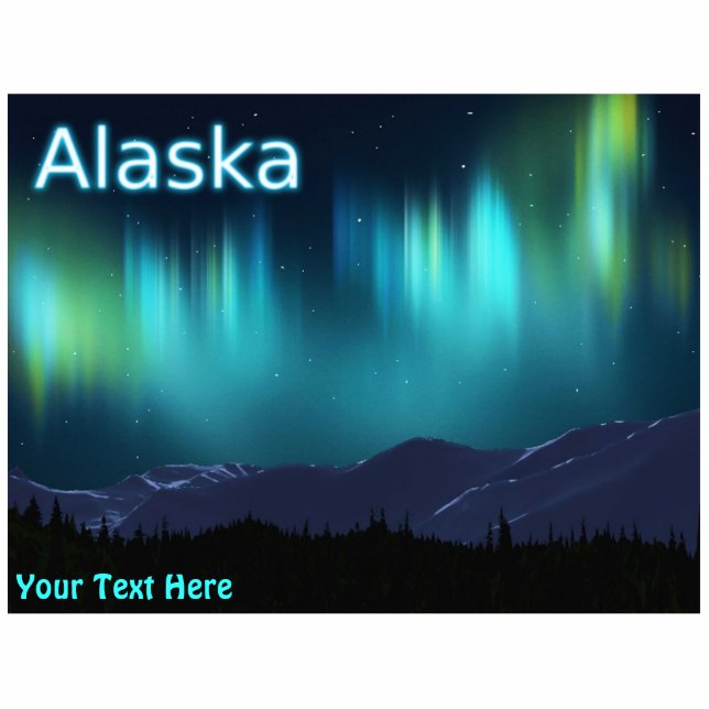 Magnet Photo Sculpture Aurora Borealis - Lumières du Nord (Devant)