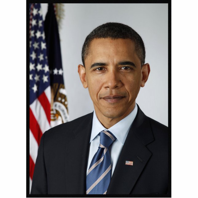 Magnet Photo Sculpture Barack Obama US President White House Portrait  (Devant)