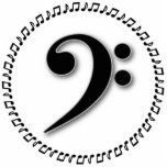 Magnet Photo Sculpture Bass Clef Music Note Design<br><div class="desc">Dans ce design simple, noir et blanc, la clef basse (également connue sous le nom de clef f) est entourée de huitième notes dans un motif circulaire. Idéal pour choeur, choeur et groupe. Ce serait un grand cadeau pour un réalisateur, un compositeur, un accompagnateur ou un pianiste. Utilisez le bouton...</div>