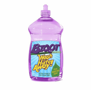 Magnet Photo Sculpture BIGOT Lavez la haine ! [aimant découpé]