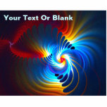 Magnet Photo Sculpture Bleu gravitationnel<br><div class="desc">Représentation fractale multicolore de l'altération gravitationnelle; le déplacement de la lumière vers l'extrémité bleue du spectre qui se produit lorsque les photons deviennent plus énergiques lorsqu'ils tombent dans un puits de gravité. Ajoutez votre propre texte. Contrairement à l'effet apparent du déplacement vers l'observateur, le déplacement gravitationnel du blueshift est réel,...</div>