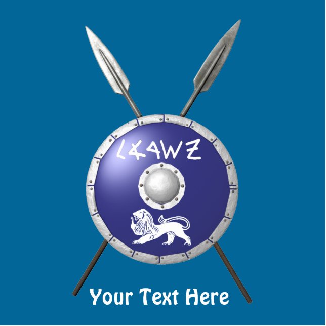 Magnet Photo Sculpture Bouclier Maccabee Et Paroles (Devant)