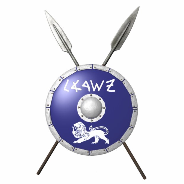 Magnet Photo Sculpture Bouclier Maccabee Et Paroles (Devant)