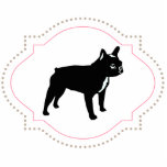 Magnet Photo Sculpture Bulldog Magnet<br><div class="desc">Produit 3 dimensions,  épingle avec French Bulldog en noir</div>