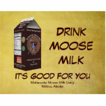 Magnet Photo Sculpture Buvez Du Lait D'Oie - C'Est Bon Pour Vous<br><div class="desc">Une brique de lait de la ferme laitière Matanuska Moose Milk de renommée mondiale et entièrement mythique à Willow Alaska; pas trop loin d'Anchorage. Le slogan "Buvez du lait d'orignal" apparaît également. L'image du logo est ornée d'une milkmaid qui traite la Matilda, la première orignale laitière de la ferme. Croyez-le...</div>
