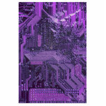 Magnet Photo Sculpture Carte Cyber Circuit Purple Tech Art Electronique<br><div class="desc">Libérez votre visionnaire de la technologie intérieure avec notre carte de circuits électriques. Ce n'est pas seulement un design, c'est un énoncé. Immergez-vous dans le monde de l'innovation avec nos coloris audacieux : bleu serein, violet énigmatique, or opulent, ou fuchsia vibrante. Chaque pièce est une fusion d'art et de technologie...</div>