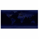 Magnet Photo Sculpture Carte du monde de la Terre Ville Lumières de nuit<br><div class="desc">La Terre est comme un bleu de minuit dans la noirceur de l'espace. Les villes parties scintillant comme des bijoux épars, enfilés à travers les continents comme des fils de lumière. L’Europe est une tapisserie lumineuse, tandis que l’obscurité de l’Afrique est ponctuée par l’éclat de ses grandes villes. Même les...</div>