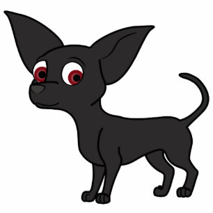 Magnet Photo Sculpture Chiwawa noir