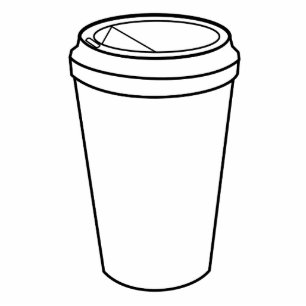 Magnet Photo Sculpture Coupe de café (Papier to-Go)