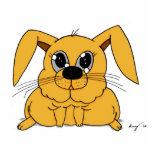 Magnet Photo Sculpture Cute Fat Bunny Sculpture Magnet<br><div class="desc">Give in to the fluffy,  huggable,  lovable cuteness that is - Cute Fat Bunny! You know you can't resist! This original design features the adorable squishy-looking Cute Fat Bunny! Design was hand-sketched in pencil and pen then digitally colored. Copyright 2012 by Sunny</div>