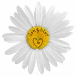 Magnet Photo Sculpture Daisy Flower For Daughter Art Customize Background<br><div class="desc">A daisy for yourself or a loved one with a heart on the head of a daisy flower. Customize button > edit > background to change background. Customize button> use to customize...  add a message or name by using add text button.</div>