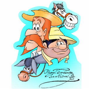 Magnet Photo Sculpture DON QUIJOTE, SANCHO,ROCINANTE y RUCIO by Cervantes