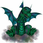 Magnet Photo Sculpture Dragon adorable de bébé<br><div class="desc">Un animal fabuleux, généralement représenté comme serpent ou lézard à ailes monstrueux, avec une tête crêtée et de énormes griffes, et considéré comme très puissant et féroce. En mythologie asiatique le dragon porte bonheur. Les dragons qui apparaissent dans les peintures et les sculptures tôt sont invariablement des représentations d'un crocodile...</div>