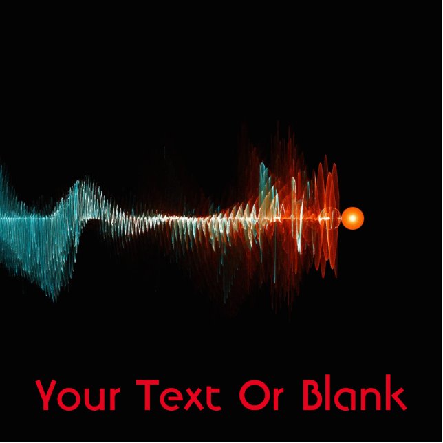 Magnet Photo Sculpture Dualité de la vague de particules (Devant)