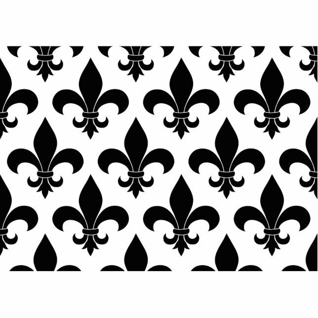 Magnet Photo Sculpture Fleur de lis Motif Classic (Devant)