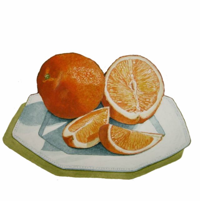 Magnet Photo Sculpture Fruits vivants oranges sculpture aimant frigo (Devant)