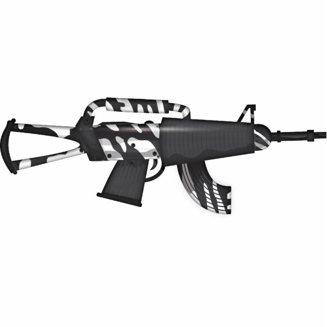 Magnet Photo Sculpture Futuriste Machine Gun (Devant)