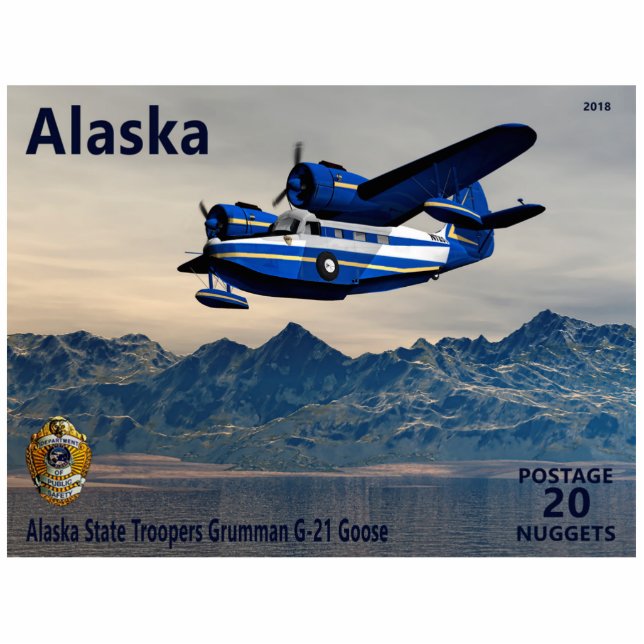 Magnet Photo Sculpture Grumman G-21 Goose (Devant)