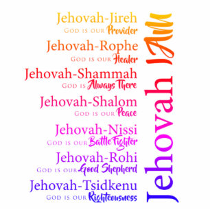 Magnet Photo Sculpture Jehovah nomme rainbow cutout Magnet