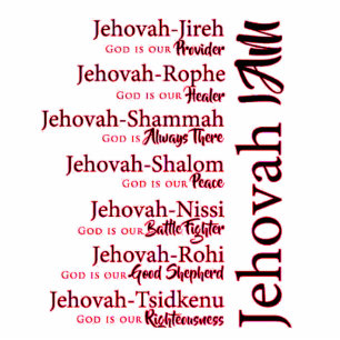 Magnet Photo Sculpture Jéhovah nomme rouge coupé Magnet