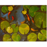 Magnet Photo Sculpture Koi Pond avec des caleçons et des petits poissons<br><div class="desc">Petite Koi Goldfish dans l'étang avec Lily Pads N'aimez-vous pas regarder dans un étang de nénuphars et y voir quelques poissons rouges ou koi nager ? Les poissons de koi de natation sont si mignons ! C'est le cadeau koi parfait pour le collectionneur de poissons rouges dans votre vie. L'image...</div>