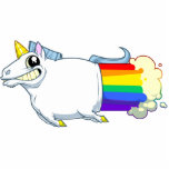 Magnet Photo Sculpture La licorne pète aimant<br><div class="desc">C'est un fait bien connu que les arcs-en-ciel proviennent des bons à rien d'unicorns.u magique</div>