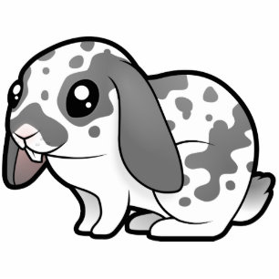 Magnet Photo Sculpture Lapin de bande dessinée (cheveux lisses d'oreille