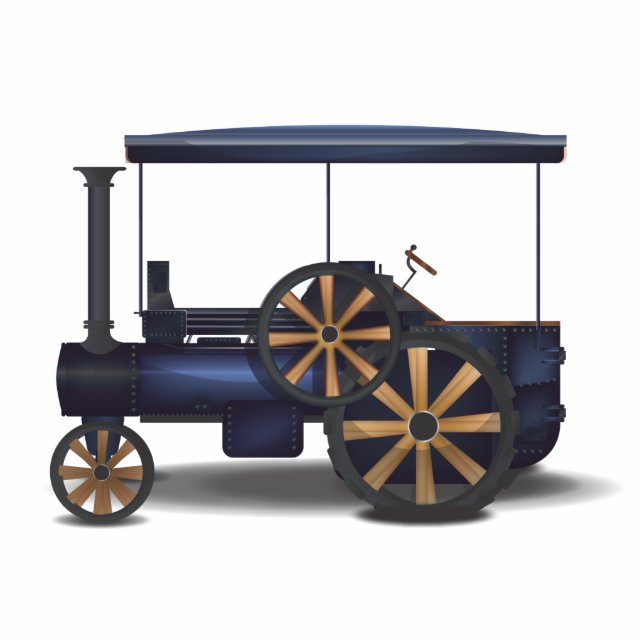 Magnet Photo Sculpture Moteur à vapeur (Devant)