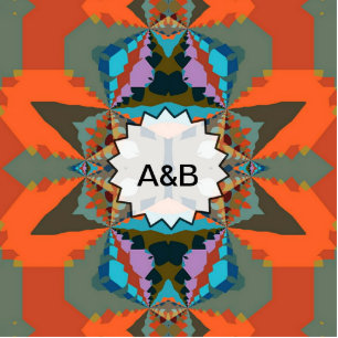 Magnet Photo Sculpture Motif géométrique coloré de l'Ouest du Sud