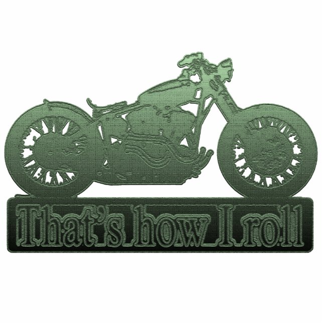 Magnet Photo Sculpture moto - comment je roule (Devant)