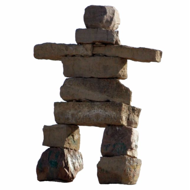 Magnet Photo Sculpture Mystic Native American Inukshuk 2 Don sculpté (Devant)