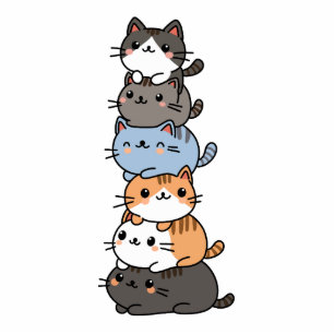 Magnet Photo Sculpture Pile De Chats